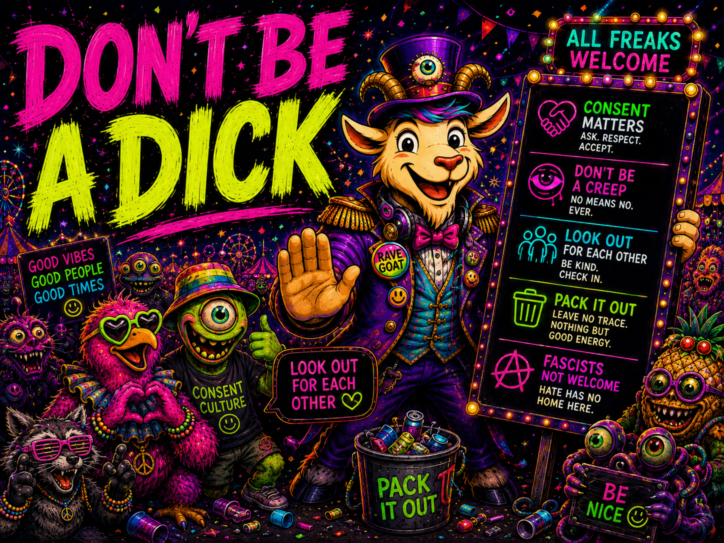 Don't Be A Dick community rules